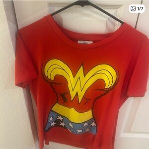 DC Red Wonder Woman Short Sleeve Tee